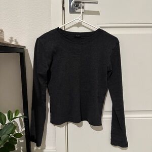 Brandy Melville Grey Long Sleeve Top